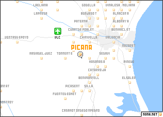 map of Picaña
