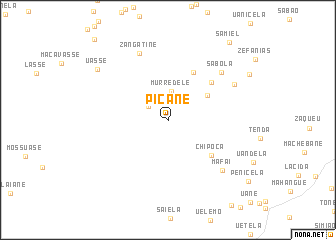 map of Picane