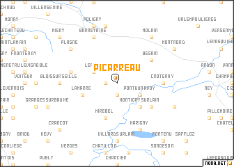 map of Picarreau