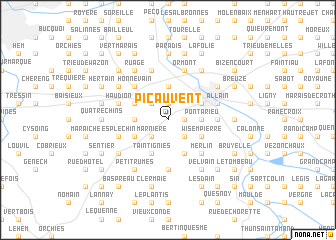 map of Pic-au-Vent