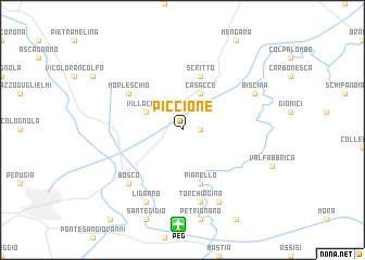 map of Piccione