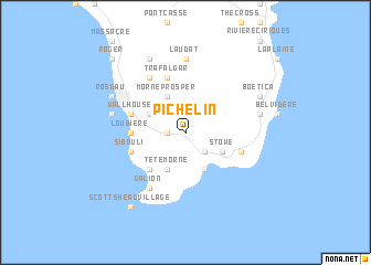 map of Pichelin