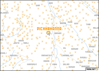 map of Pichhbhanna