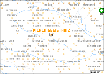 map of Pichling bei Stainz