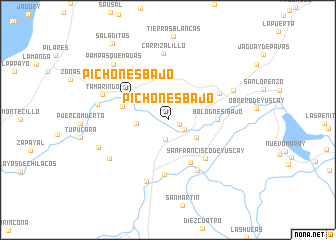 map of Pichones Bajo