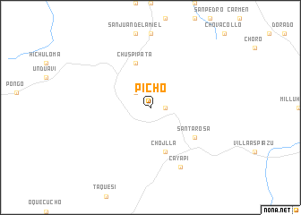 map of Picho