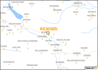 map of Pichviani