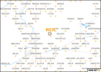 map of Pičín