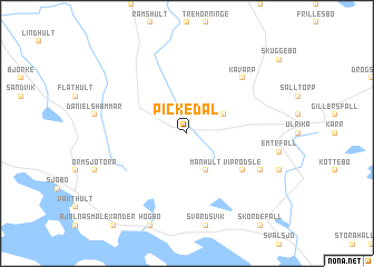 map of Pickedal