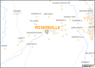 map of Pickensville