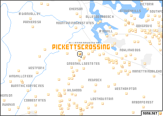 map of Picketts Crossing