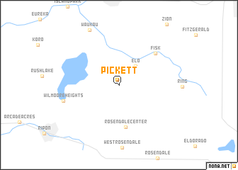 map of Pickett