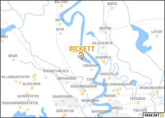 map of Pickett