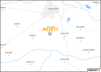 map of Pickett