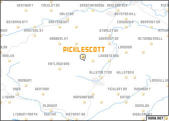 map of Picklescott