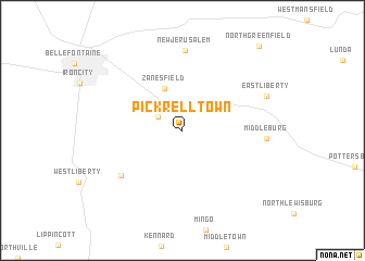 map of Pickrelltown