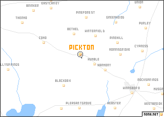map of Pickton