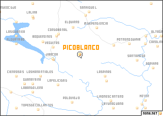 map of Pico Blanco