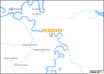 map of Pico de Oro