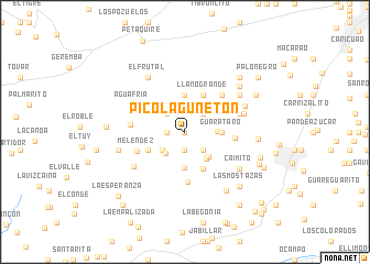 map of Pico Lagunetón