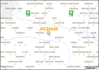 map of Picoudon