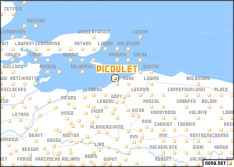 map of Picoulet