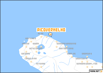 map of Pico Vermelho