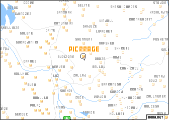 map of Picrragë