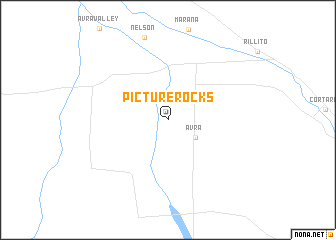 map of Picture Rocks