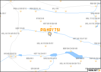 map of Pidhaytsi