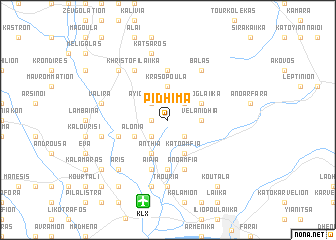 map of Pídhima