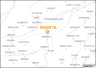 map of Pidhir”ya