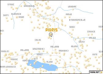 map of Pidriš