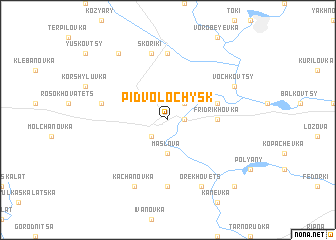 map of Pidvolochys\