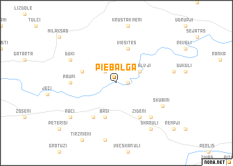 map of Piebalga