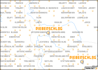 map of Pieberschlag