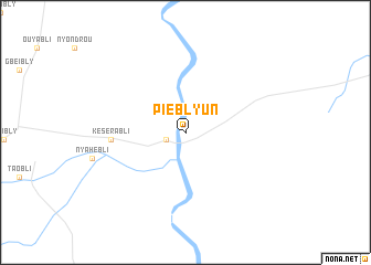 map of Piébly Un