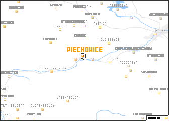 map of Piechowice