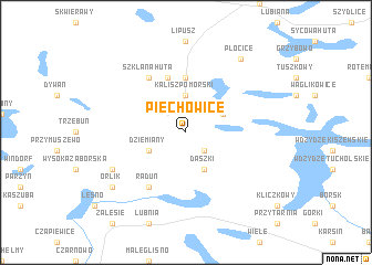map of Piechowice