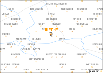 map of Piechy