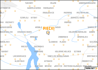 map of Piecki