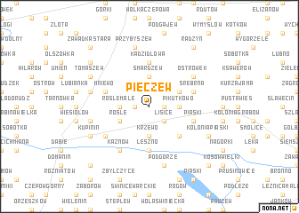 map of Pieczew