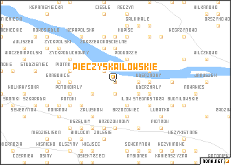 map of Pieczyska Iłowskie