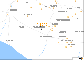 map of Piedad