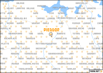 map of Pied dʼOr