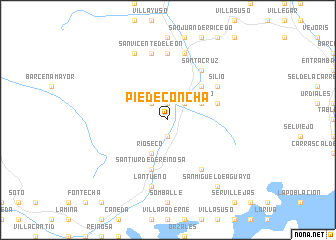 map of Pie de Concha