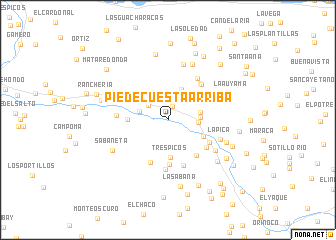 map of Pie de Cuesta Arriba