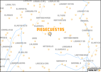 map of Pie de Cuestas