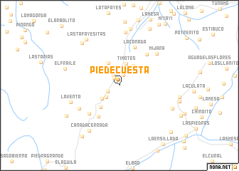 map of Pie de Cuesta