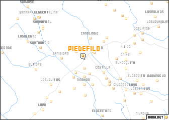 map of Pie de Filo